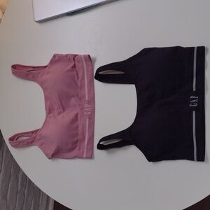 GAP Body Women's Seamless Bralette Bras in Rose Pink and Black Size Medium